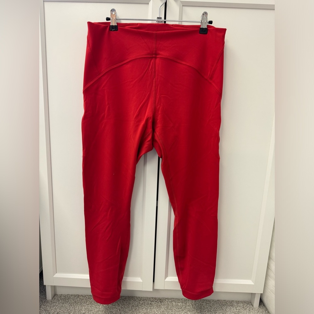 Lululemon instill high rise  red leggings